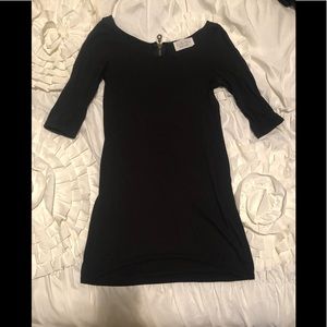 Zara Zipper Black T-shirt